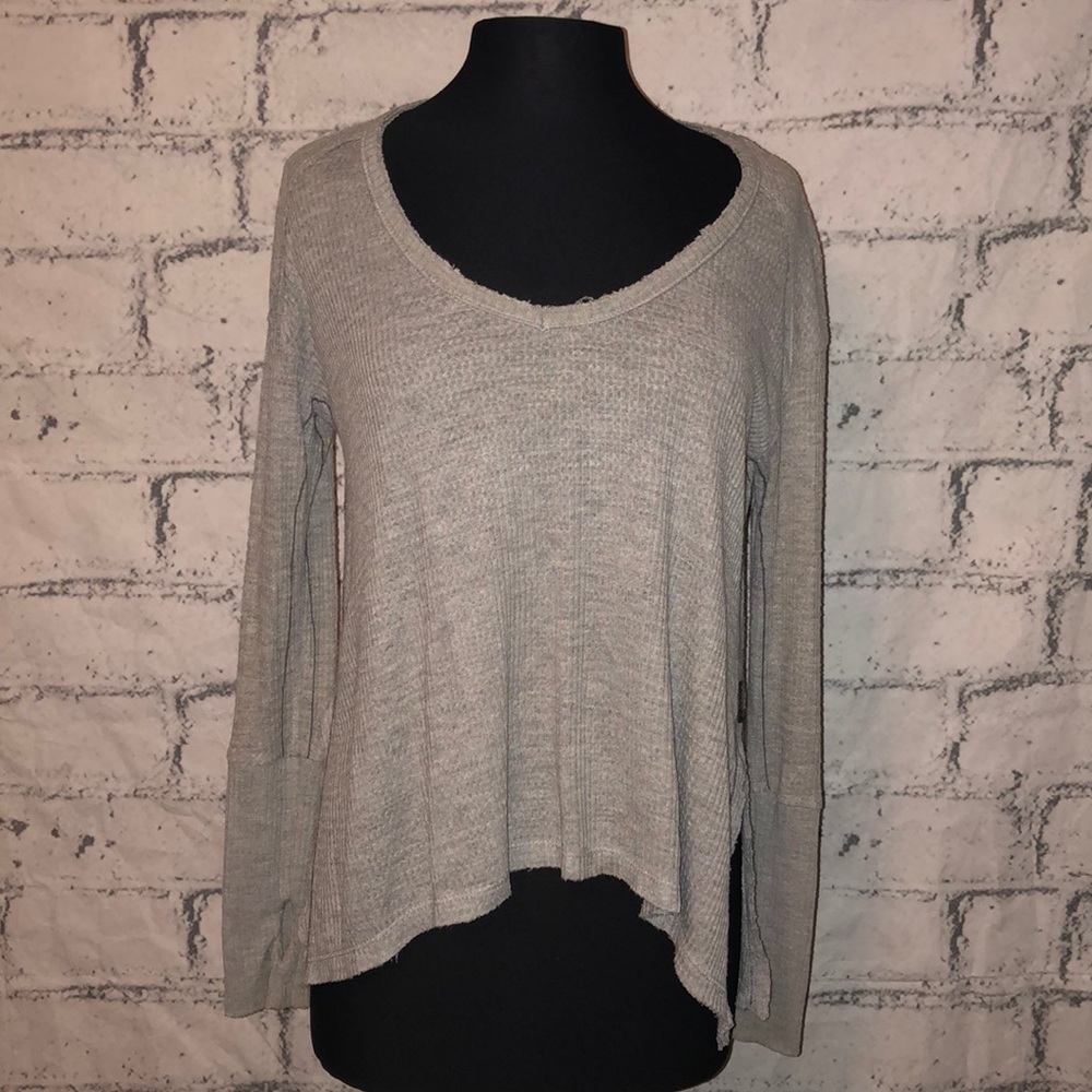 Trunk LTD Thermal Oversized Top w/ raw edges